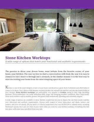 A walk through Stone Kitchen Worktops by MKW Surfaces