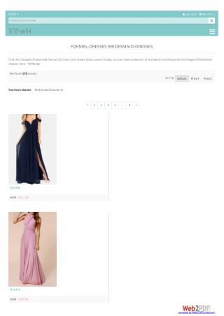 formal bridesmaid dresses nz from topbridal