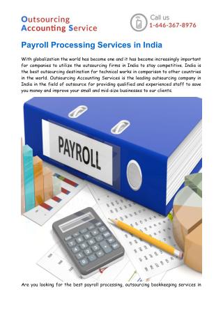 Payroll Processing & Outsourcing Bookkeeping Services in India