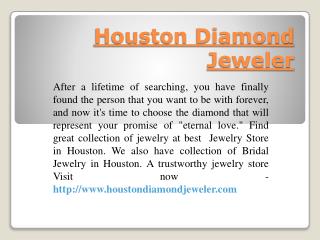 Best Bridal Jewelry Houston
