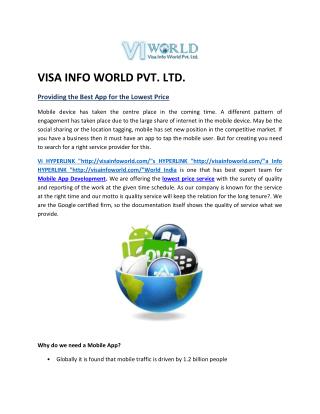 Digital marketing at lowest price noida india-visainfoworld.com