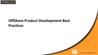 Offshore Product Development Best Practices