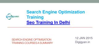 Seo Training In Delhi : Digigyan.in