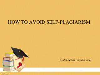 How to avoid self-plagiarism