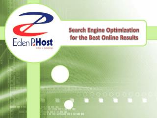 Search Engine Optimization Services - Eden P Host