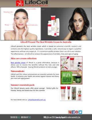 Lifecell Present The Best Wrinkle Cream In Australia