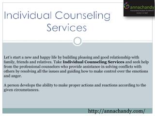 Individual Counseling Services