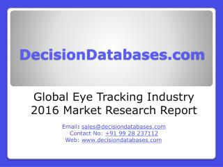 Global Eye Tracking Market 2016:Industry Trends and Analysis