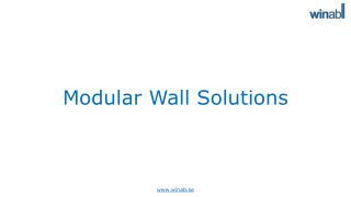 Modular Wall Solutions