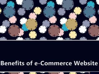 Benefits of e-Commerce Website