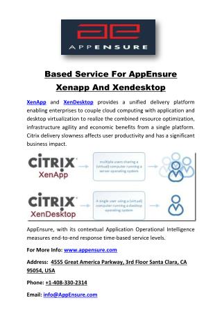 Based Service For AppEnsure Xenapp And Xendesktop