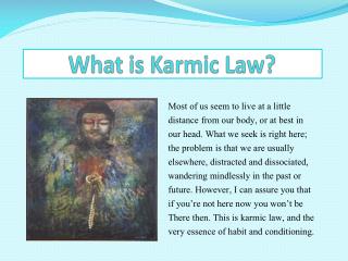 What is Karmic Law?