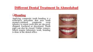 Different Dental Treatment In Ahmedabad