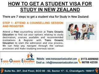 How to get a student visa for study in new zealand