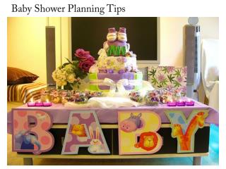 Baby Shower Planning Tips