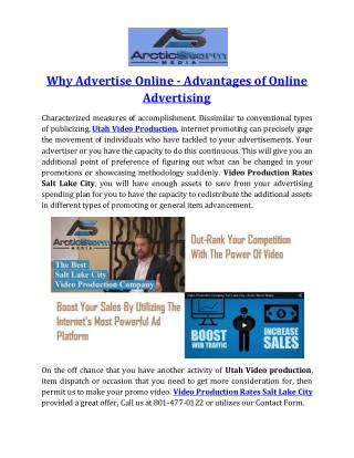 Why Advertise Online - Advantages of Online Advertising