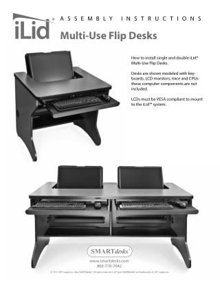 iLid Multi Use Flip Desks Assembly Instruction