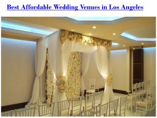 Best Affordable Wedding Venues in Los Angeles
