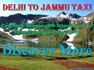 Delhi To Jammu Taxi