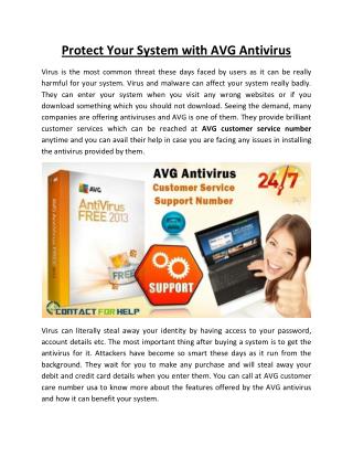 Protect Your System with AVG Antivirus