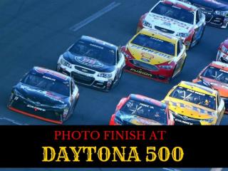 Photo finish at Daytona 500
