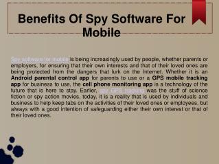 Benefits Of Spy Software For Mobile