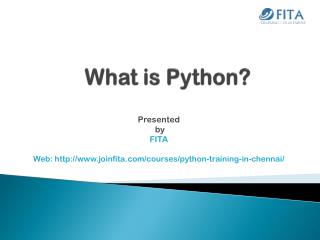 Python Training in Chennai