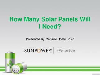 How Many Solar Panels Will I Need?