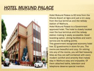 Hotel Mukund palace