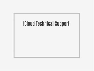 icloud technical support