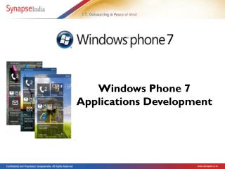 Windows Phone 7 Application Development