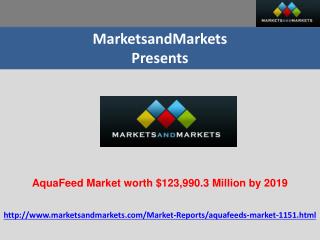 AquaFeed Market worth $123,990.3 Million by 2019