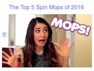 The Top 5 Spin Mops of 2016