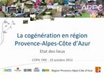 La cog n ration en r gion Provence-Alpes-C te d Azur
