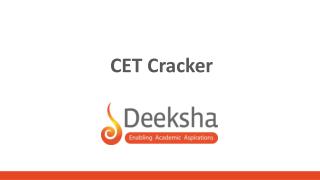 CET Cracker - Smartest way to crack CET