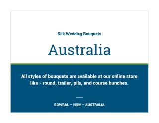 Shop Silk Wedding Bouquets in Australia