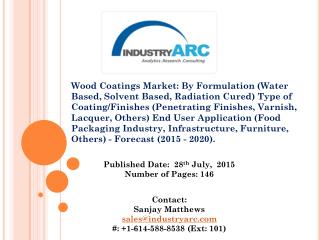 Wood coatings market by formulation and by type 2015-2020.
