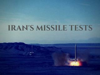 Iran's missile tests