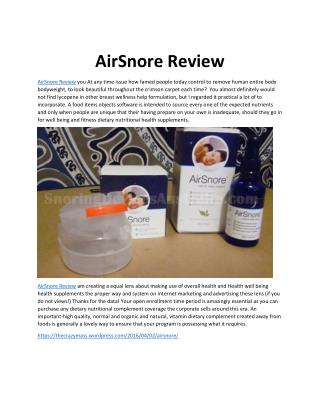AirSnore Review - Does It Work?