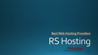 Best web hosting providers - rshosting