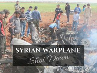 Syrian warplane shot down