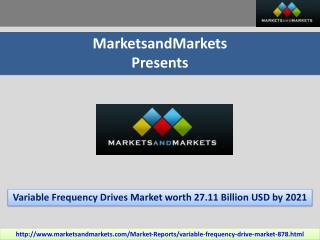 Variable Frequency Drives Market by Power Range, Application & By Region - 2021