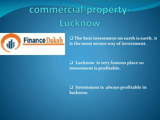 Select Commercial property in Lucknow for investment