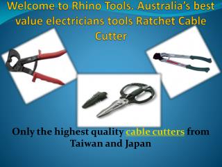 Ratchet Cable Cutter - Rhino Tools