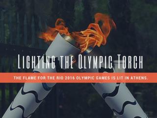 Lighting the Olympic Torch