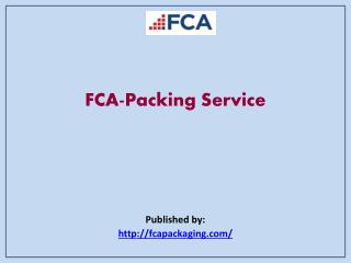 FCA-Packing Service