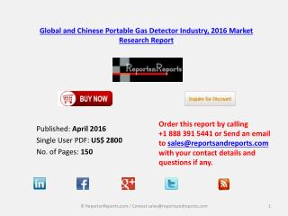 Portable Gas Detector Market Manufacturing Technology Analysis and Industry Trends 2021