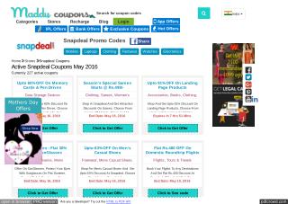 Snapdeal Coupons, May 2016 Coupon codes.