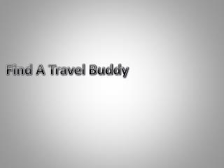 Find A Travel Buddy