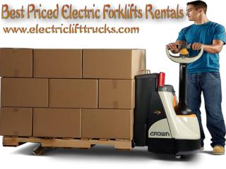 Best Priced Electric Forklifts Rentals